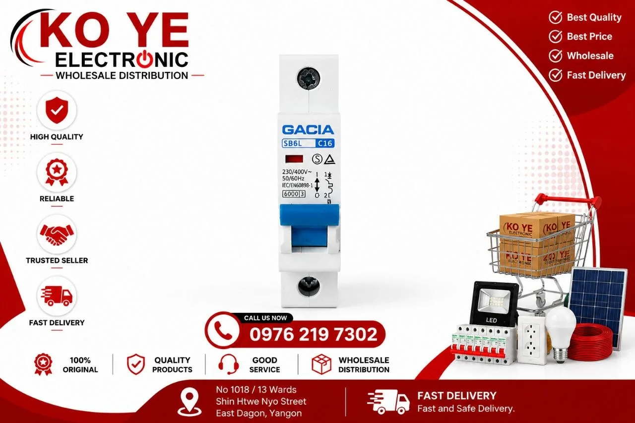 GACIA SB6L 1P MCB (6A - 32A)