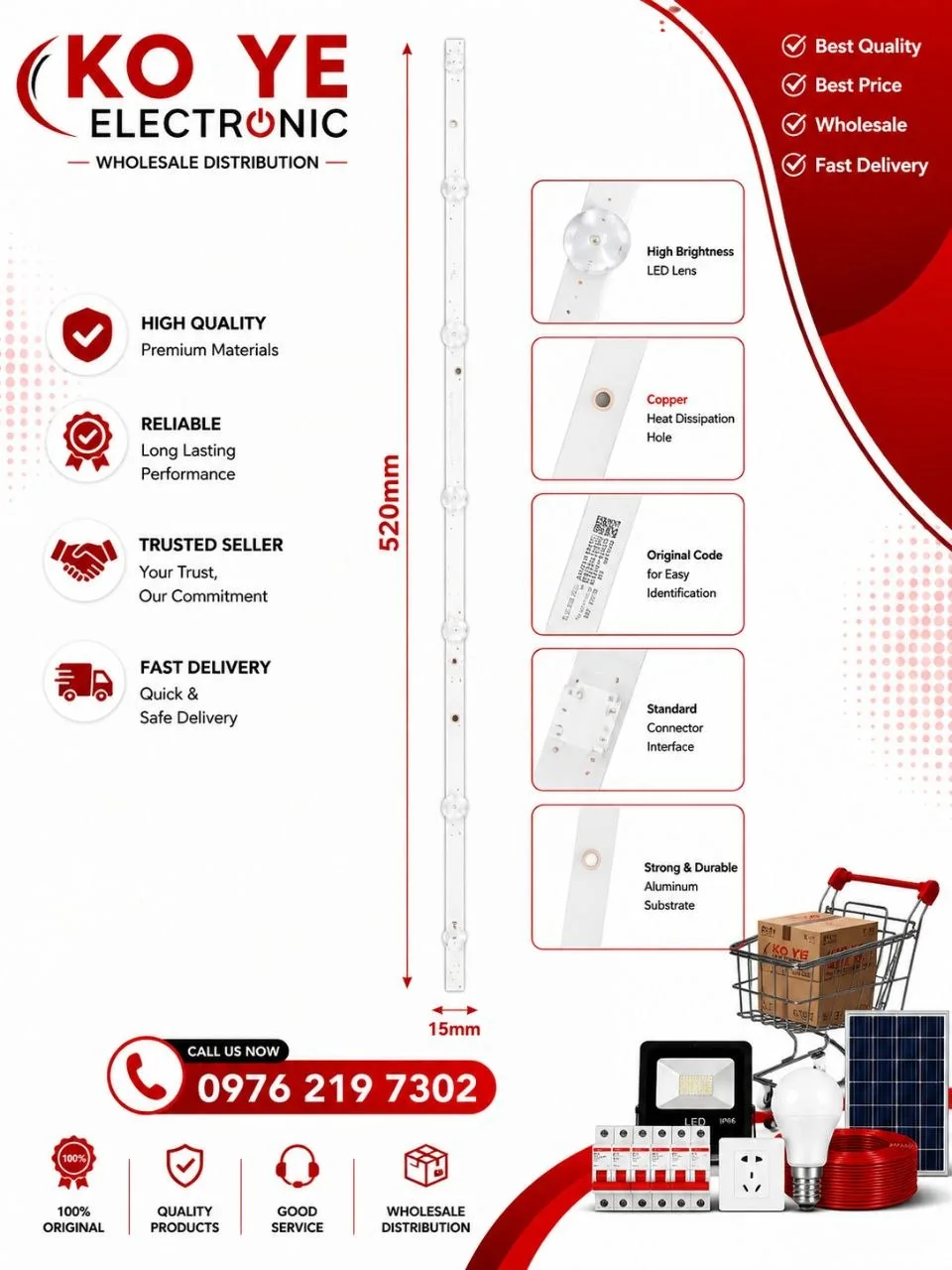 LED TV Backlight Strip (LED TV ကြယ်သီး မီးတန်း)