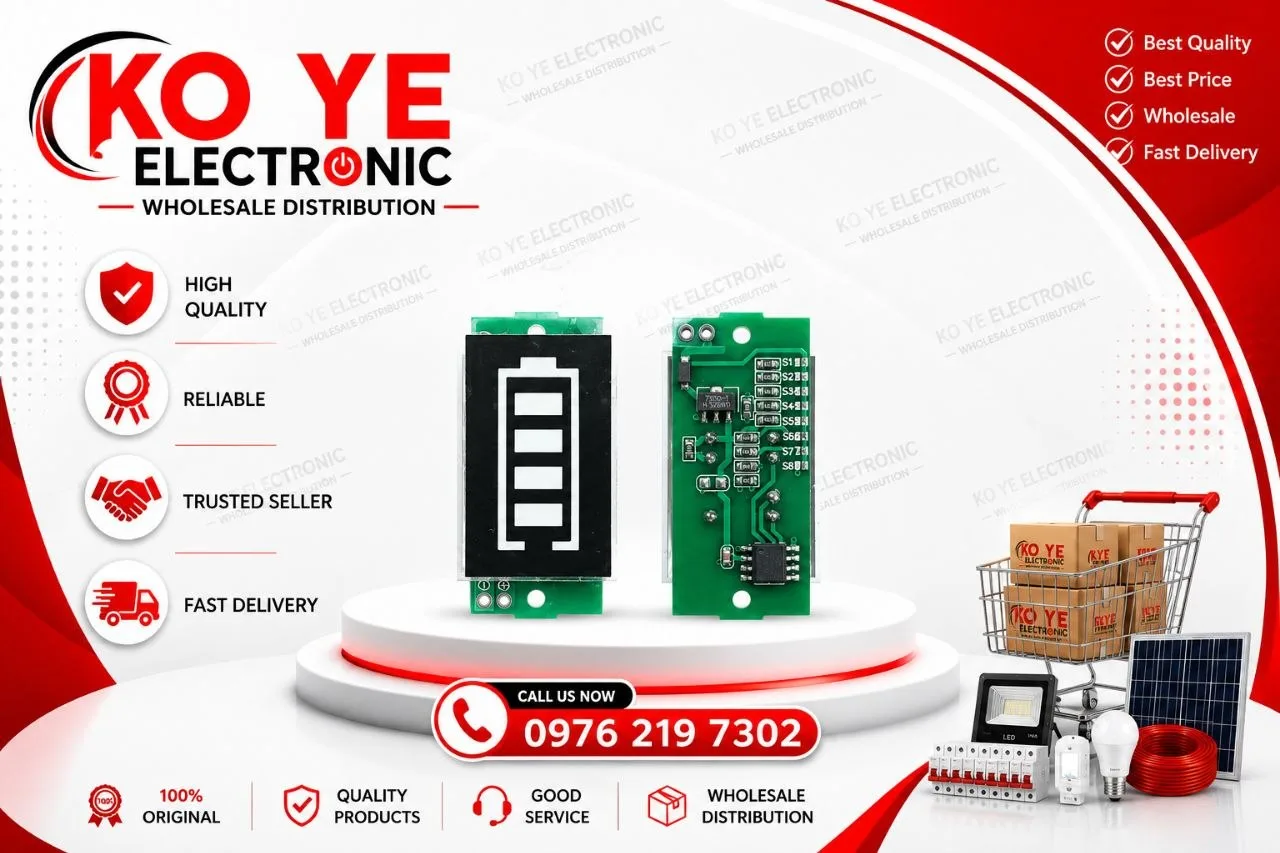1S-8S Battery Capacity Indicator (1S-8S ဘက်ထရီ မီးပြ မော်ဂျူး)